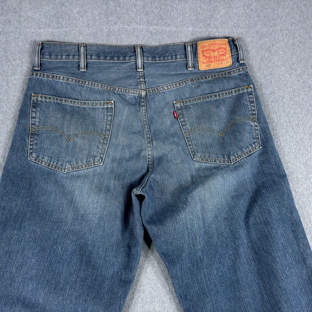 Levis 550 Jeans‎ Mens 38x30 Blue Relaxed Fit Tapered Leg Denim Medium